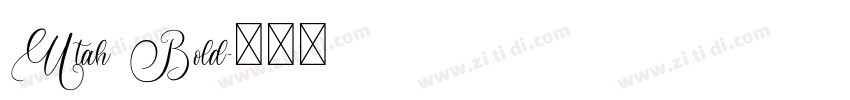 Utah Bold字体转换